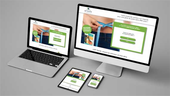 Exemple de landing page